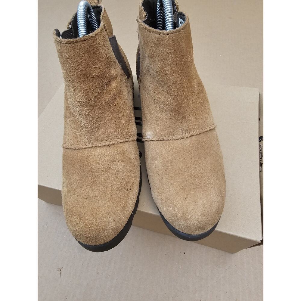 Sorel Emelie Chelsea Major Tan Women's Ankle Boots Size 5 - Picture 4 of 12